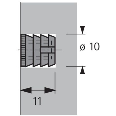 Mufa nr 33, M6, 10 mm, 100 szt.