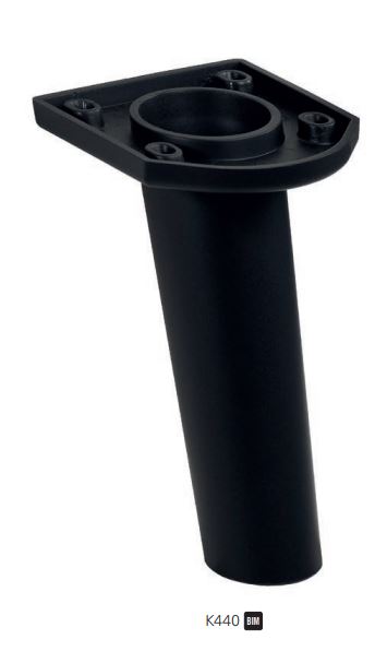 Nóżka K440 40/50 czarny mat lakier