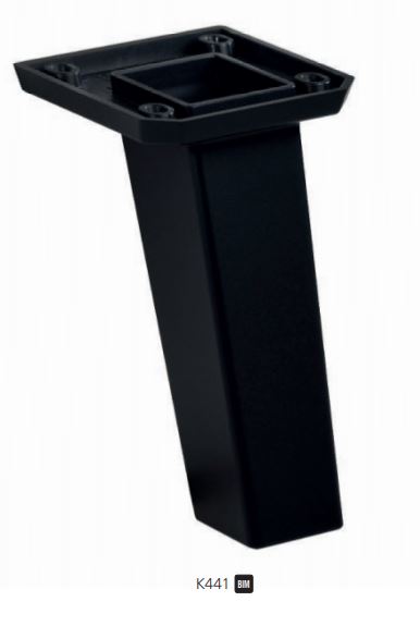 Nóżka K441 48/52 czarny mat lakier