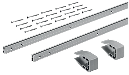 SlideLine M Zestaw profili: 2 profile, 2500 mm, 25 mm