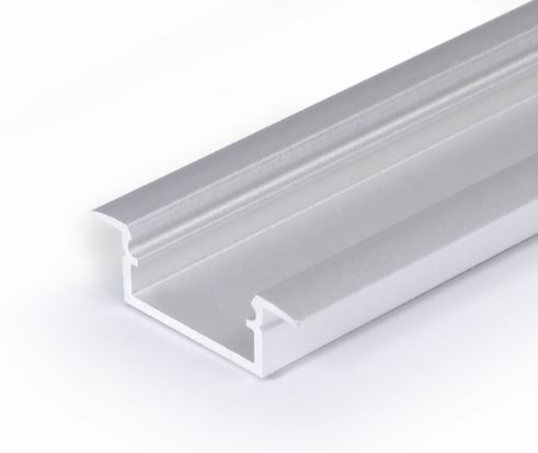 TM-profil LED Begtin srebrny anodowany, klosz mleczny, 2000mm