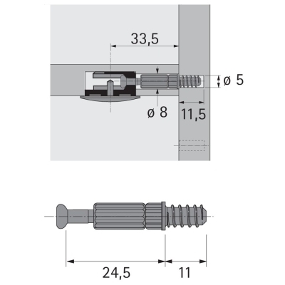 Trzpień Twister DU 262 T, 100 szt.