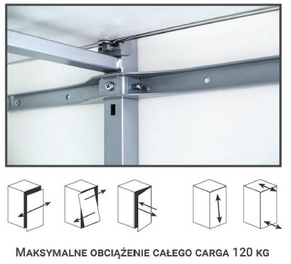 Cargo Maxi System – 1130-1310, 300 mm, Okrągły, FGV, Chrom/Białe dno, 523S05CBZ301