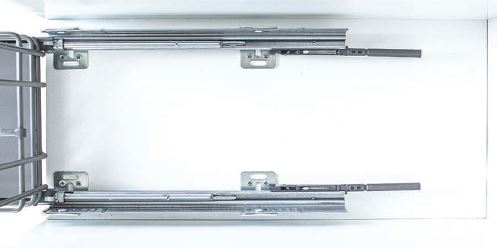 Kosz Cargo FGV Mini – Push to open, Chrom/Białe dno, 300 mm, Okrągły, FGV, 613005CBXB0K P2O