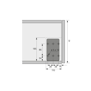 Rozwórka do klap z linką Lift Mini, – Hettich, 40N, 9206675, 4023149888045