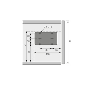 Rozwórka do klap z linką Lift Mini, – Hettich, 40N, 9206675, 4023149888045
